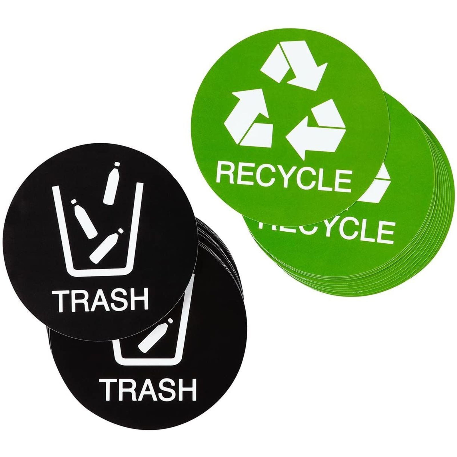 Sticker 4-inch Round Recycle Logo Vinyl Decal Office Sign Label 