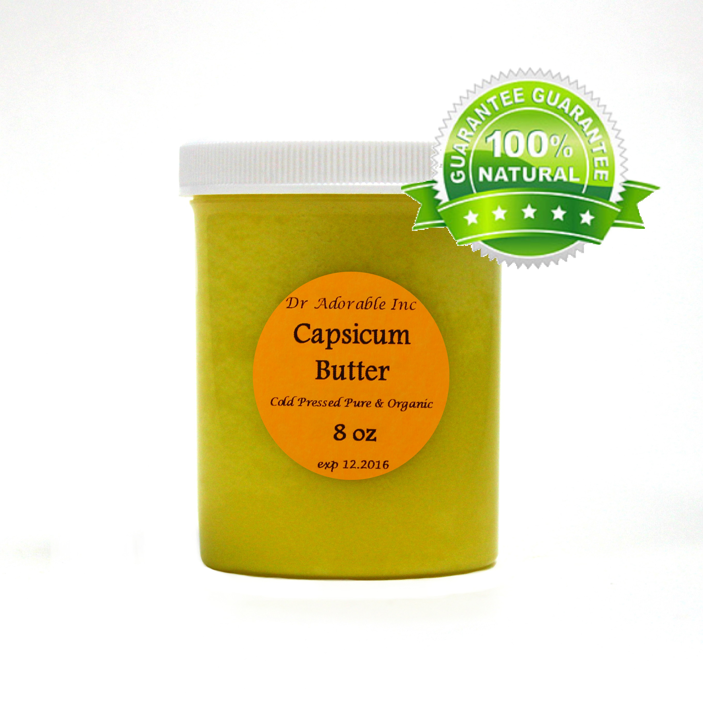 Dr.Adorable Capsicum Butter Organic Fresh Natural 8 Oz