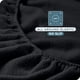 thumbnail image 5 of Sábana Ajustable Bare Home Vellón Acogedor Polar Extra Suave Queen Color Negro, 5 of 5