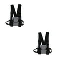 thumbnail image 2 of Sonducket Chaleco manos libres de nailon, bolsa para plataforma en el pecho, resistente al desgaste y duradero, bolsillo en el pecho con gris claro 2Conjunto, 2 of 6