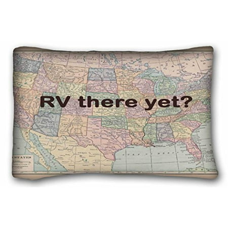 Winhome Polly Vintage Map Rv There Yet Pillow Case Cases Cover Cushion Covers Sofa Size 20x30 Inches Two Side Winhome Polly Vintage Map Rv There Yet Pillow Case Cases Cover Cushion Covers Sofa Size 20x30 Inches Two Side