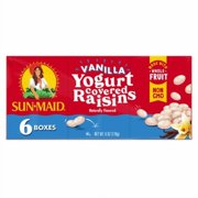 Sun-Maid Vanilla Yogurt Covered Raisins 6 ct / 1 oz