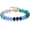 Style-05, variant on Women's gemstone beaded bracelet, colorful natural stone surfing beach rainbow bracelet, jewelry gift