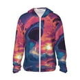 thumbnail image 2 of Lsque Hawaiian Island Beach Shark UPF 50+ Lightweight Sun Protection Men's Women's Long Sleeve Shirt, Hoodie Performance -XX-Large, 2 of 9