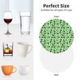 thumbnail image 6 of Honeii Happy St. Patrick's Day Print Leather Coaster Set of 4, Ideal for Safeguarding Your Furniture from Drinks Spills and Effortless cleanup-Round Shape, 6 of 6