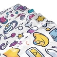 thumbnail image 3 of Yayeee Shower Curtain with Hooks 72"x72" Waterproof Fabric Bathroom Hanging Decor, Purple Doodle Pattern, 3 of 5