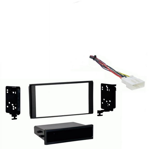 Fits Subaru Forester 2014-2015 w/o OE NAV Single DIN Harness Radio Dash Kit