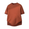 thumbnail image 4 of Dxzfnsa Men's Knit T Shirts Mens Lightweight Short Sleeve Crew Neck Loose Stretchy Muscle Shirts Basic Solid Color Sport Tee Tops, 4 of 4