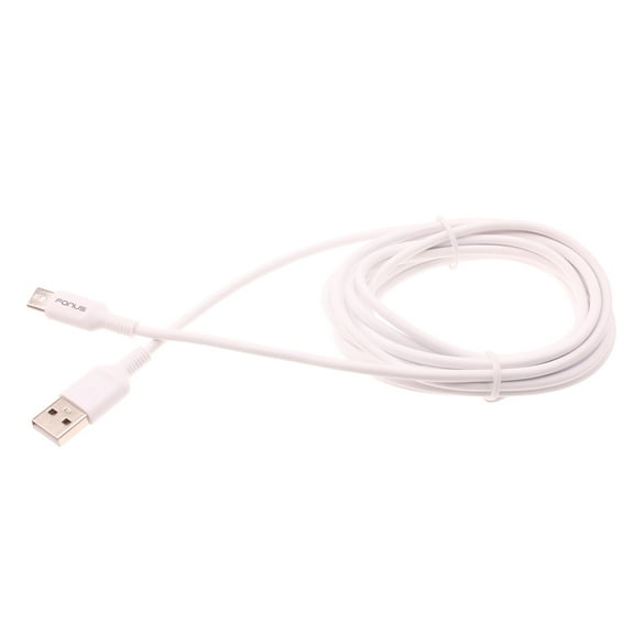 6ft USB-C Cable For Verve Connect, ZMax 11 - Type-C Fast Charger Cord Power Wire USB Long Sync High Speed White for Consumer Cellular Verve Connect, ZMax 11