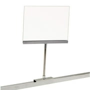 Retail Rack Acrylic Frame Magnetic Base Sign Holder, 5.5" x 7" Card Display, 12.75" H, 20 Pack