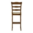 thumbnail image 6 of Linon Kiley Full Back Wood Bar Stool, 30" Seat Height, Walnut Finish, 6 of 12