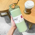 thumbnail image 3 of 1.2L Large Capacity Thermo Bottle with Straw Stainless Steel Thermal Water Bottle Vacuum Flask Tumbler Thermos Cup Gym Drinkware (pink,1200ML), 3 of 7