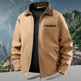 thumbnail image 2 of Men's Retro Casual Jacket Loose Fit Structured Outerwear With Multiple Pockets For Daily Winter Wear Neutral Tone Design, 2 of 9