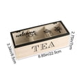 thumbnail image 3 of Wooden Tea Storage Box with Lid | Divided Compartment Organizer for Tea Bags, Snacks, Spices | Desktop Kitchen Counter Decor | Home Office Tidy-Up, 3 of 7