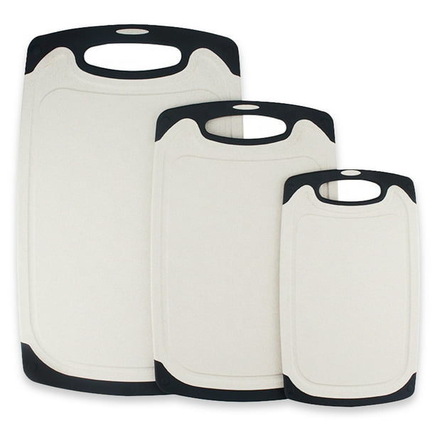 KLEX EcoWheat Cutting Board for Kitchen (Set of 3), Dishwasher Safe BPA