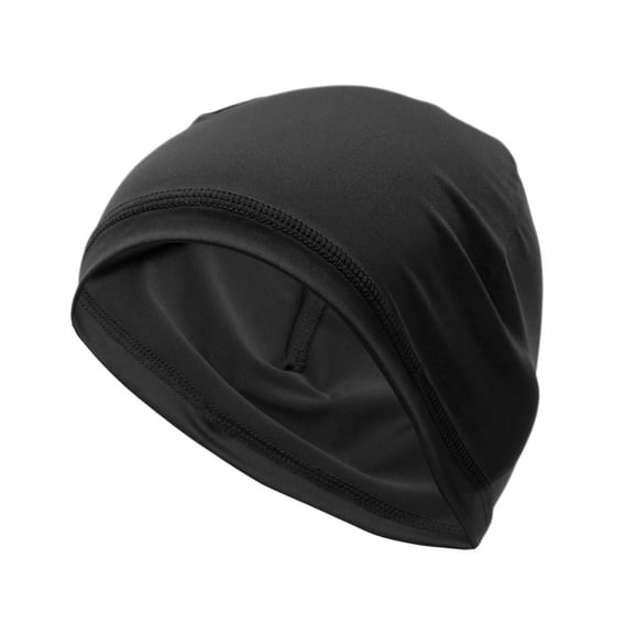 Cycling Hat Sweat Wicking, Breathable Helmet Liner Fabric Black 24x15cm/9.45"x5.91" 1 Pc