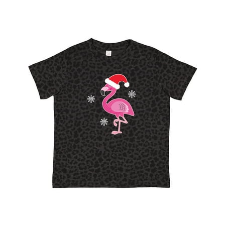

Inktastic Christmas Holiday Cute Flamingo Gift Toddler Toddler Girl T-Shirt