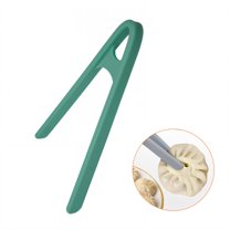 FACEGA Silicone Tongs,Striped Tong Tip Tongs with Silicone Tip,Safe for Cookware 5.51" Tongs,For Baking, Picking Up Food, Picking Up Bread,Green