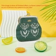 thumbnail image 4 of 2 Sets DIY Coin Purse Embroidery Making Kit Embroidery Kiss Clasp Pouch Sewing Material Handmade Cross Stitch Needlepoint Kit Change Purse Making All Supplies 3.5x3.1 Inch, 4 of 6