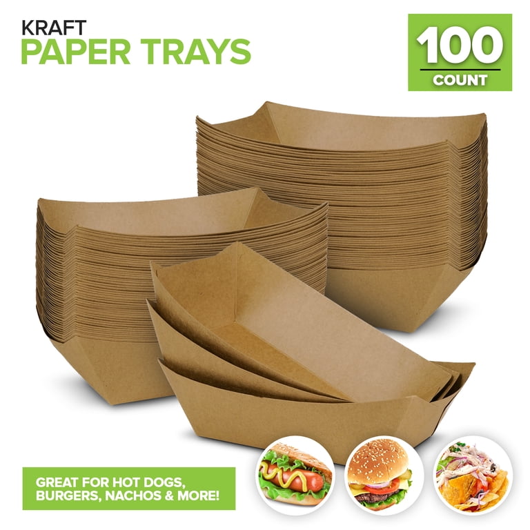 Stock Your Home Brown Paper Food Boats, 3-Lb, 100 Pack photo 6