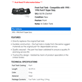 thumbnail image 2 of Front Fuel Tank - Compatible with 1990 - 1996 Ford F Super Duty 1991 1992 1993 1994 1995, 2 of 2