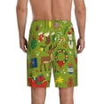 thumbnail image 3 of Bixox Men's Christmas printed lightweight casual shorts, soft sleep shorts with pockets., 3 of 7