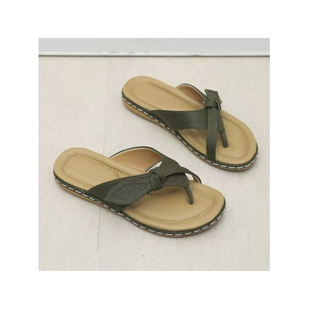

Audeban Womens Clip Toe Slippers Flip Flops Beach Slides Ladies Work Comfort Thong Shoes Slip On