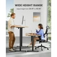 thumbnail image 5 of CHITOOMA Height Adjustable Electric Standing Desk, 55 x 28 Inches Sit Stand up Desk, Large Memory Computer Home Office Desk with Two-Piece Desktop (Vintage Brown), 5 of 8