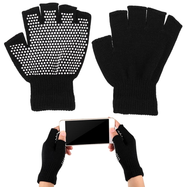 Guantes Sin Dedos Minnieouse Para Mujer Deportes De Invierno Guantes De Compresión Tejidos