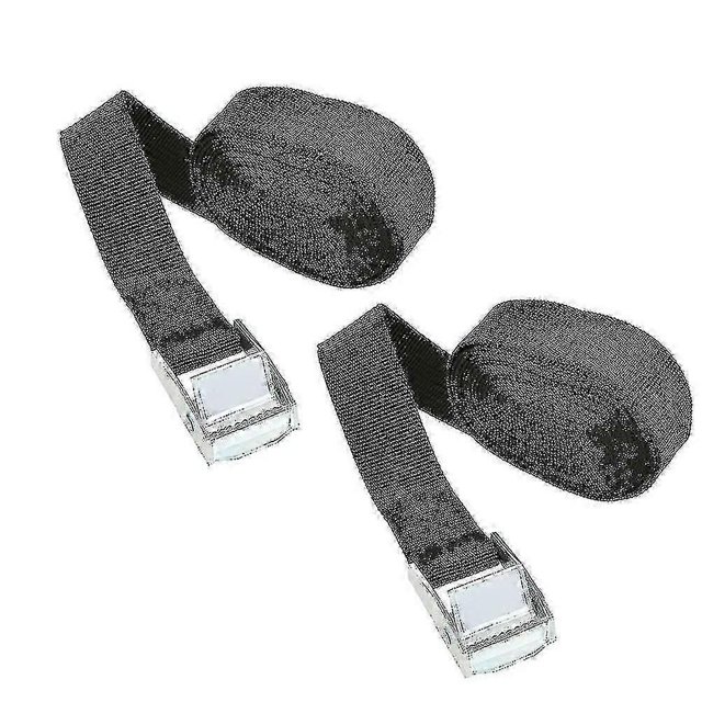2 Pcs Ratchet Tie Down Straps With Metal Buckle, X 25mm Heavy Duty Tension Belts, Webbing Straps, Adjustable Lashing Straps