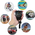 thumbnail image 4 of Cronómetro deportivo digital con silbato de acero inoxidable, gran pantalla LCD adecuada para fútbol, baloncesto, carrera, natación, fitness y más., 4 of 6