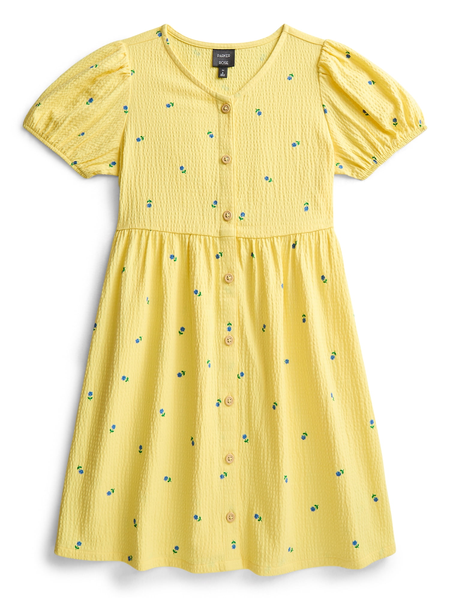 Parker Rose Girls Placket Dress and Socks, Sizes 4-18