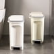 thumbnail image 1 of Ganfancp Cubo de Basura con Tapa Abatible a Presión para Uso Doméstico - Cubo de Almacenamiento Que Ahorra Espacio para Cocina Comedor Baño y Espacios Estrechos - Práctico Cubo de Basura con Pinza Of, 1 of 7
