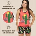 thumbnail image 6 of LazyOne Matching Pajamas for Women, Cute Pajama Shorts and Tank Top Set, Cactus, Succulent (Stuck In Bed, Large), 6 of 7