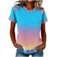 thumbnail image 1 of Camisetas de Manga Corta para las Mujeres Camisetas de Cuello Redondo de Color Sólido Camisetas de Manga Corta para las Mujeres, 1 of 5