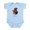 Sky Blue, variant on CafePress - Three Labs Infant Bodysuit - Baby Light Bodysuit, Size Newborn - 24 Months