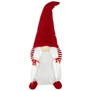 Northlight 20.5" Red and White "Hands in Pocket" Girl Christmas Gnome Decoration