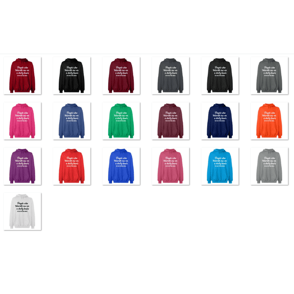 OXI Hoodie Sweatshirt - People Tolerate Me, Basic Casual Hoodie for Men's and Women Fleece Hoodie Long Sleeve - Antiquee Cherry Small