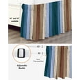 thumbnail image 3 of Brown Deep Blue Bed Skirt Modern Vintage Wood Texture Rectangle Bed Skirts California King Size 16 Inch Drop, Wrap Around Dust Ruffle&nbsp;Bedskirt with Adjustable Elastic Belt for Queen Size Beds, 3 of 7