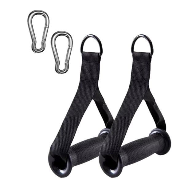 Paquete de 2 asas de entrenamiento, repuesto para bandas de resistencia de equipos de fitness negro