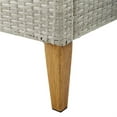 thumbnail image 4 of Crosley Furniture Capella Wicker / Rattan Outdoor Side Table in Gray/Acorn, 4 of 11