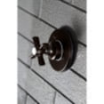 thumbnail image 2 of Kingston Brass KS3035ZX 3-Way Diverter Valve with Trim Kit, Oil Rubbed Bronze, 2 of 5