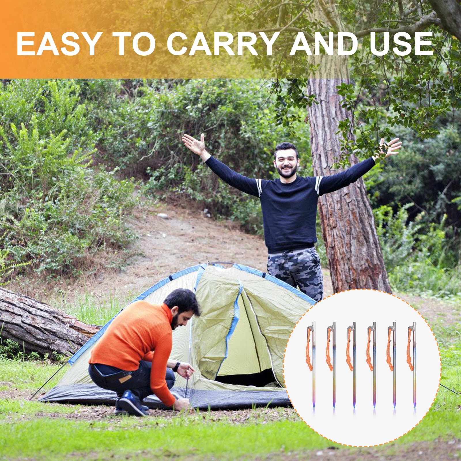 Tent Peg Alloy Ground Peg Camping Rock Bottoms Ground Anchors Tent Accessories For Outdoor Camping Tent Peg