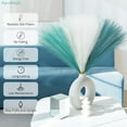 thumbnail image 3 of 30pcs Blue Faux Pampas Grass Decor, 21.6in Fluffy Artificial Colored Pampas Grass Short Light Blue Fake Pampas Vase Filler Flower Arrangement for Home Wedding Centerpieces  Decorations, 3 of 7