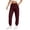 Red, variant on WTOBBY Ladies' Fashionable Solid Color Straight Leg Pants High Waist Drawstring Pockets Elastic Waist Casual Wear,Beige L
