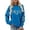 A1#Blue1172, variant on Wxolcjlv Women's Crewneck Sweatshirt Colorful Letter Print Long Sleeve Casual Pullover