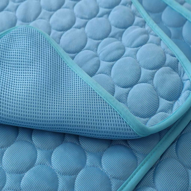 Becaristey Dog Cooling Mat Beat Heat With Cooling Mat For Dogs Breathable Pet Mat Mat Summer Summer Mat Bed Mat blue S(50*40cm) 1Set