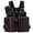 Black/Red, variant on M Buder Fishing Life Jacket Army Green Multiple Pockets Floatation Vest Unisex Adults Buoyancy Waistcoat For Kayaking Boating Water Sports (19.68 inches / 50 cm)