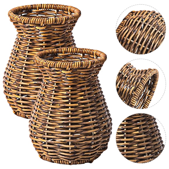 TEHAUX 2Ud Florero De Para Hogar Con Estilo Campestre Y