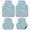 Mint, Celadon, variant on Navy Blue White Plaid Car Floor Mats 4 Pieces, Front & Rear Auto Carpet Mats Full Set with Rubber Backing, Farmhouse Checkered Buffalo Universal All Weather Car Floor Protectors for SUV Truck Van